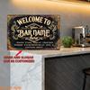 Custom 12x8 Inch 2D Flat Metal Wall Art, Personalized Name Sign Indoor Outdoor Decor