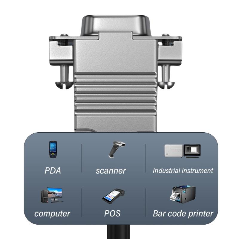 Gold Plated DB9 Serial Straight Connection Cable 28AWG Male Female 9-pin RS232 Data Wire Line for Computers