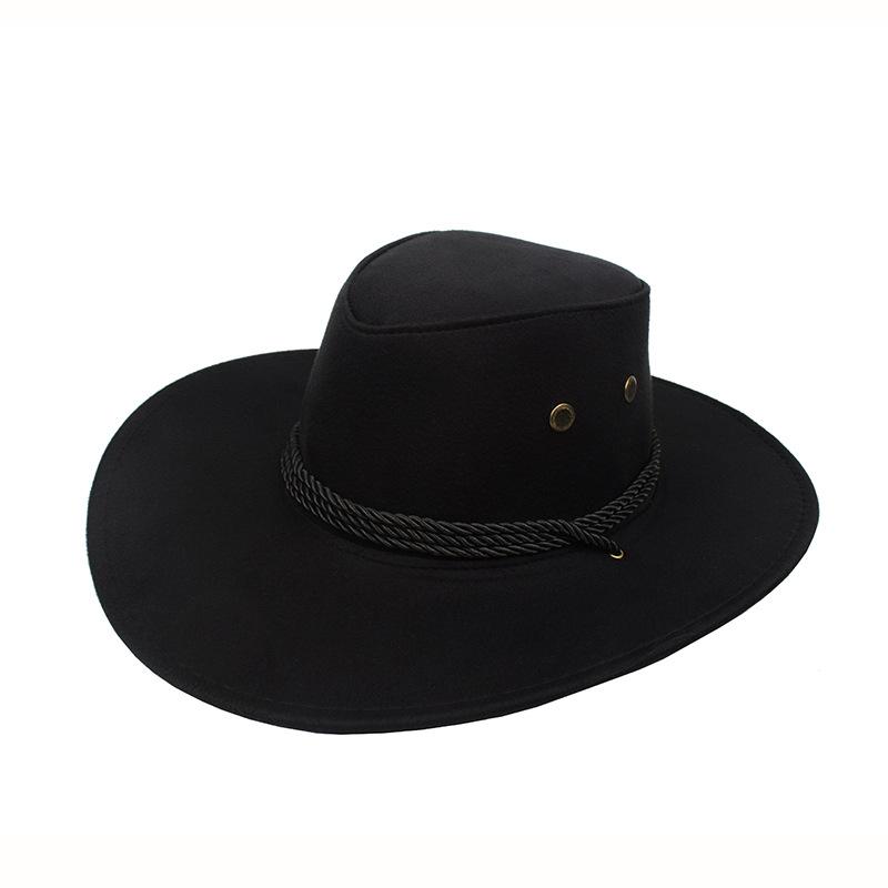 Western cowboy hat spring/summer outdoor sun hat men's riding hat wide brim camping travel beach hat