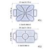 DIY Epoxy Crystal Valentines Day Four-Leaf Grass Storage Box Mold for Soap Candle Holder Jewelry Storage Home Decor