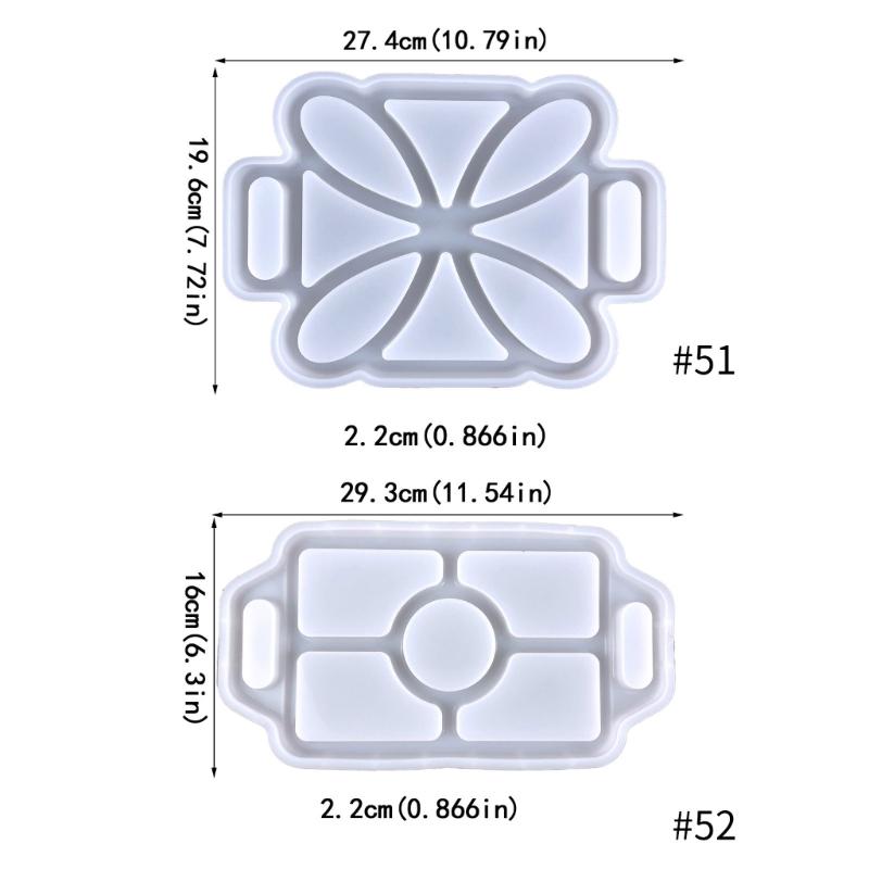 DIY Epoxy Crystal Valentines Day Four-Leaf Grass Storage Box Mold for Soap Candle Holder Jewelry Storage Home Decor