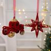 Red Xmas Tree Ornament Flocked Hanging Ornaments New Christmas Tree Pendant  Merry Christmas