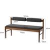 Solid Wood Shoe Changing Stool With Backrest For Door Household Sofa Bed Side Modern Simple Dining Chair Soft Bag Cushion Long