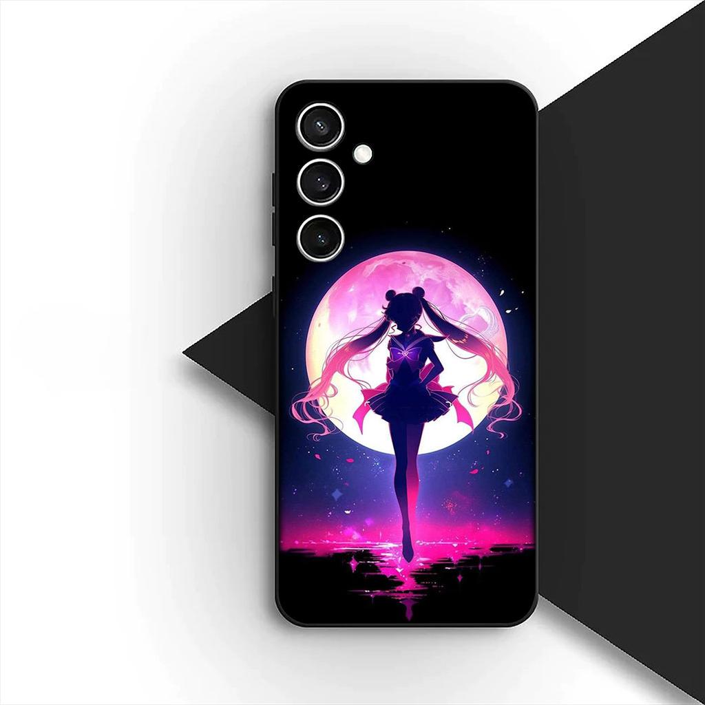 Cover for Samsung Galaxy S20 S22 S21 FE Ultra Plus A07 A17 A15 A16 A25 A57 A37 Phone Case Cartoon S-Sailors Anime Moons Girl