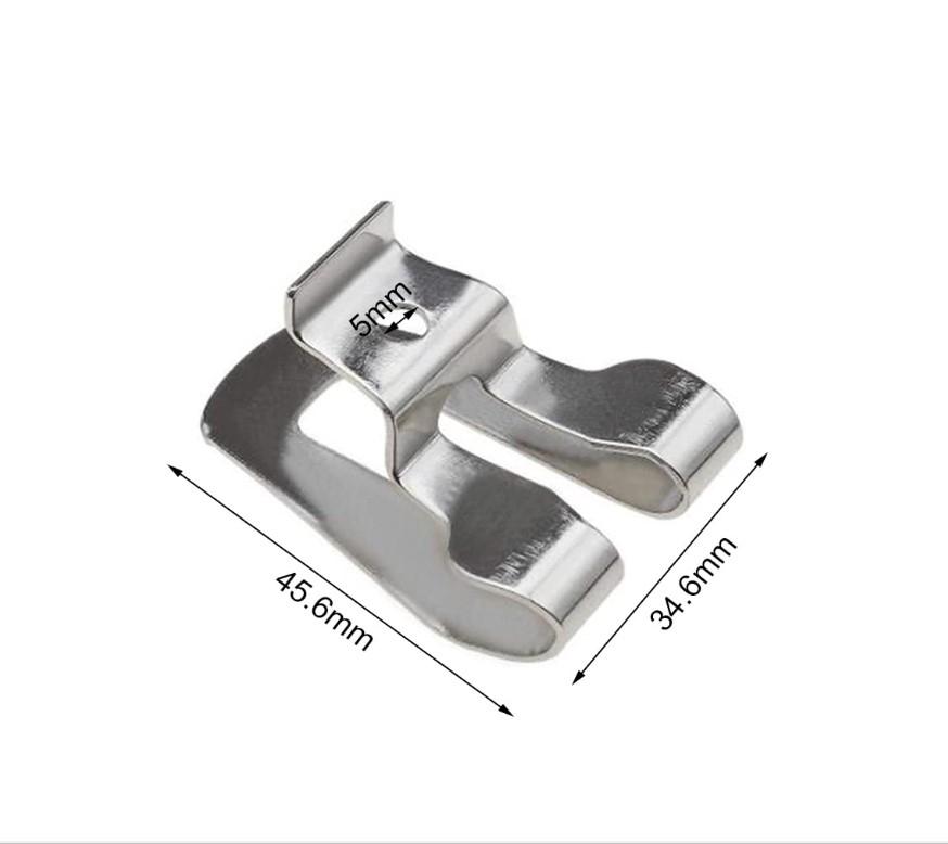 Belt Clip Hook 45*30mm Clip Hook Drill Belt Silver