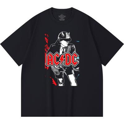 T-shirt Heavy Metal 230 g/m² 100% Bawełna Z Nadrukiem Zespołu Rockowego Popularnej Muzyki Unisex Ciężki Bawełniany T-shirt