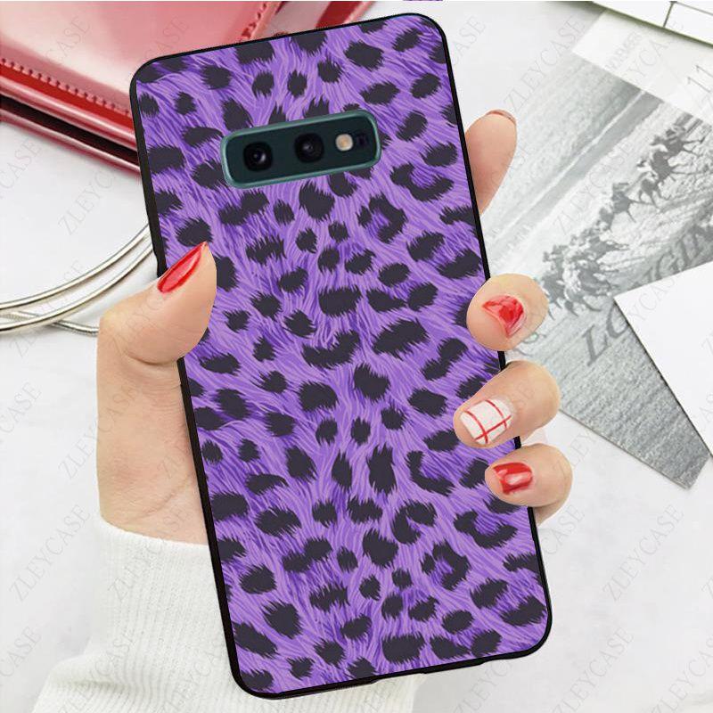 Modedjur leopardtryck telefonfodral för samsung galaxy s10 s20fe s9 s30 s20ultra s21plus note9 note10plus note20 ultra Coque