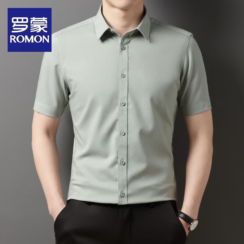 Повседневная мужская рубашка с коротким рукавом ROMON 3XL