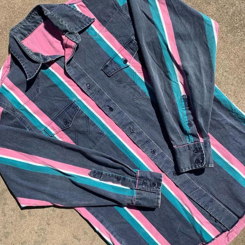 Cămașă cu nasturi cu dungi pentru bărbați