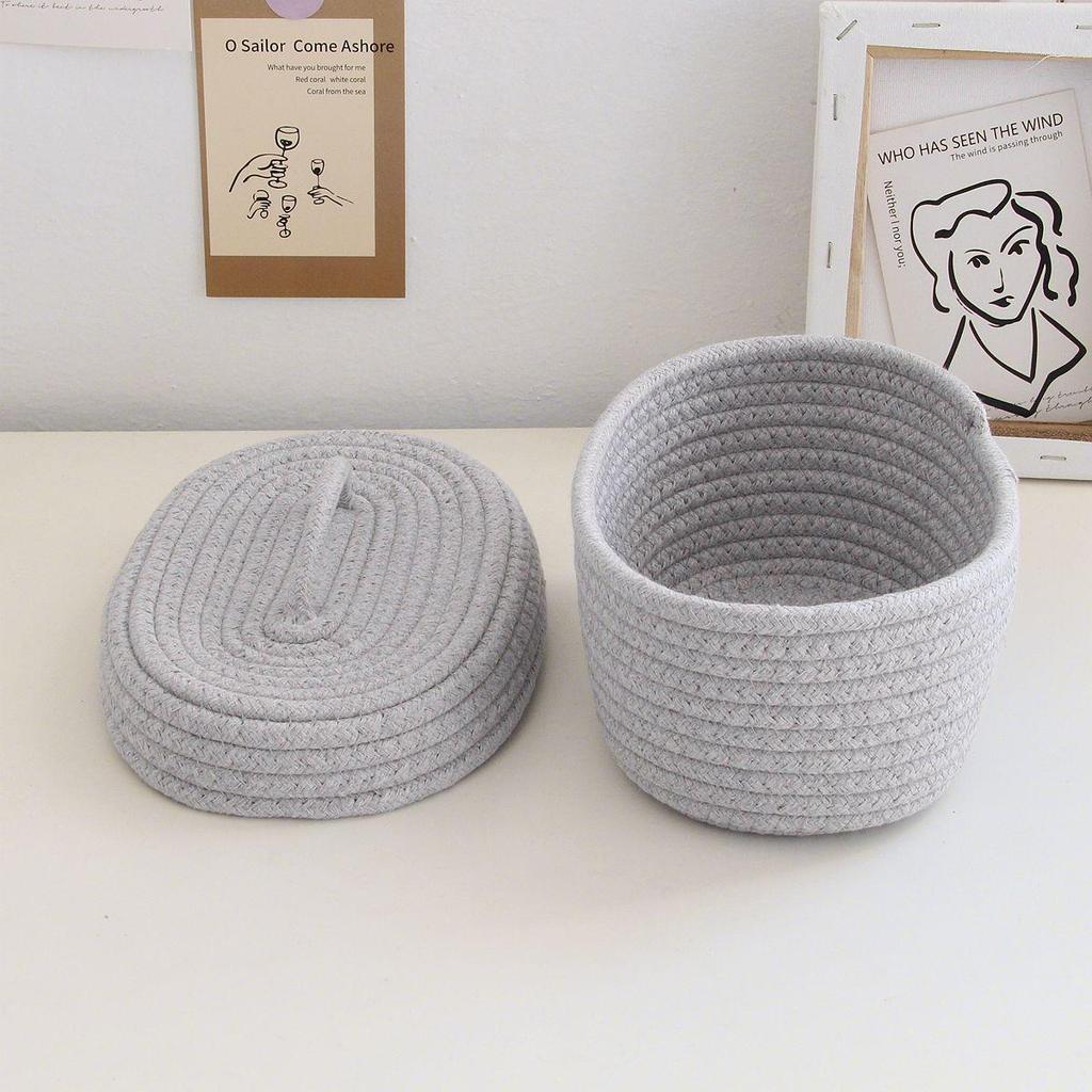 Desktop Dustproof Cotton Storage Box for Phones, Cosmetics, Snacks, Needle & Thread