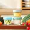 6pcs Reusable Baby Food Jar with Scale Salad Dressing Container Dipping Sauce Cup  Jam