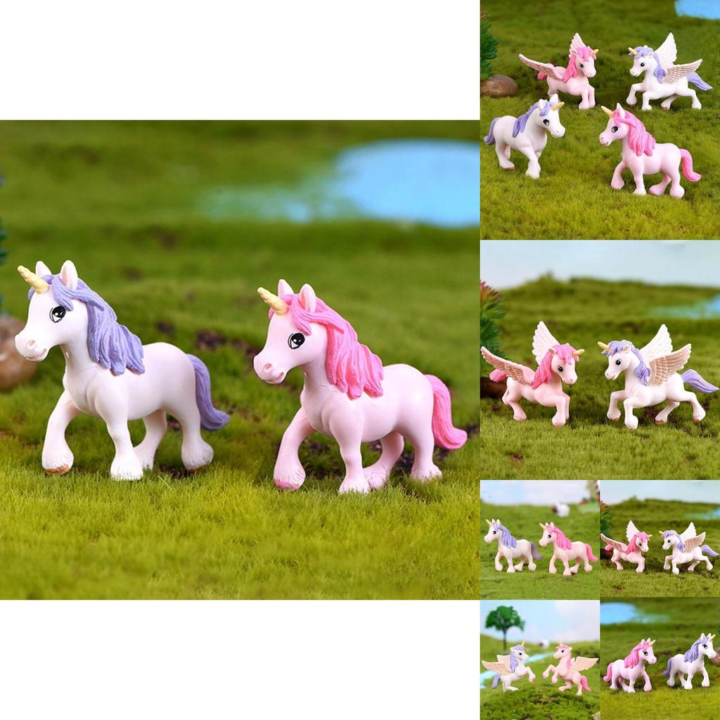 Adorable Unicorn Figurine For Micro Landscape And Fairy Garden Decor