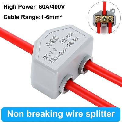 Docking High Power High Power Splitter Conductor Brass Wire Connector Terminal Blocks Electrical