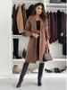 2024 Bestseller Women's Single-Breasted Wool Coat - Autumn/Winter Collection, Simple Long Sleeve, Solid Color