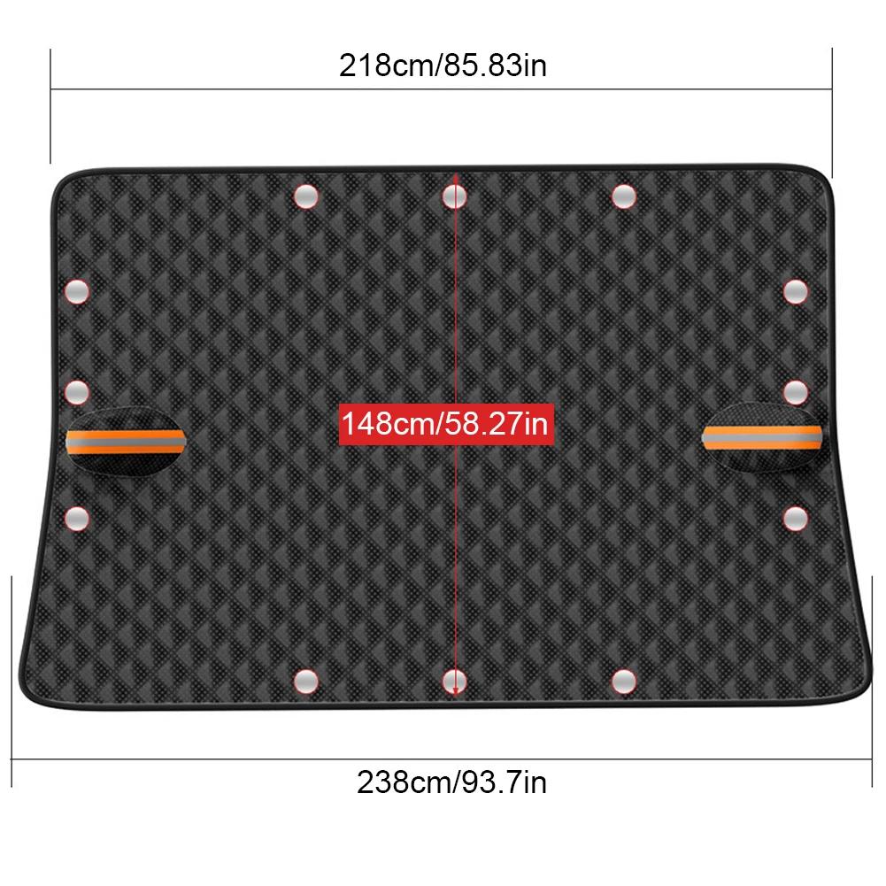 Car Windshield Snow Cover with 12 Magnets on The Inside Fit for Cars Trucks SUVs with Magnetic Closure