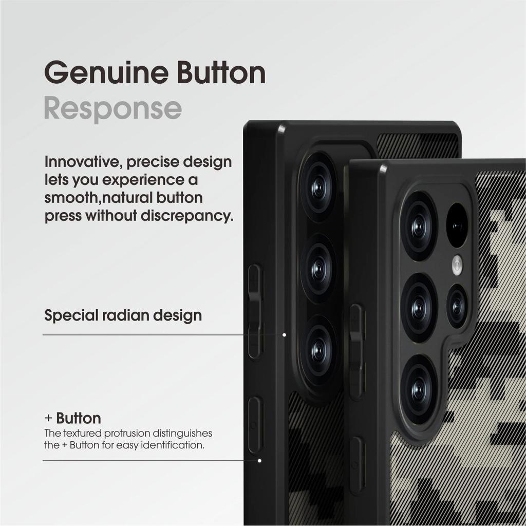 (Comes with wrist strap)IBMRS for Samsung Galaxy S23 Ultra Case, [Military Design]  Camouflage Hard Back Soft edgesTransparent Airbags Phone Case