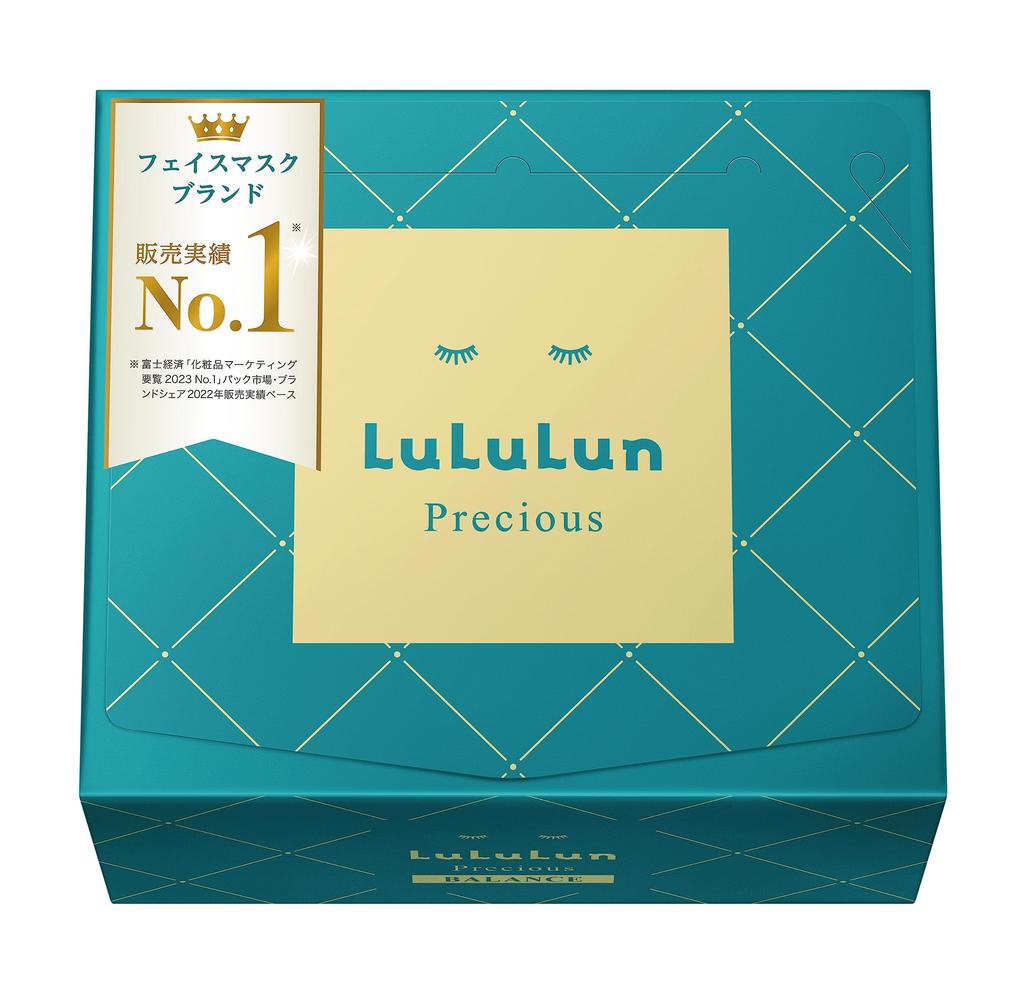 LuLuLun Precious Pack GREEN Sheet Mask Face Pack Large Capacity Firming Care 32-Pack