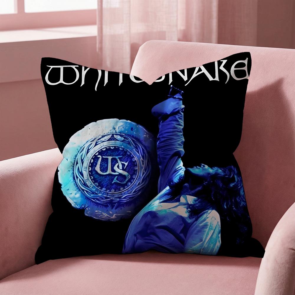 Whitesnake Cushion Cover Multi-Scene Pillow Cover for Home & Car - Reversible, Soft & Durable for Daily Use
