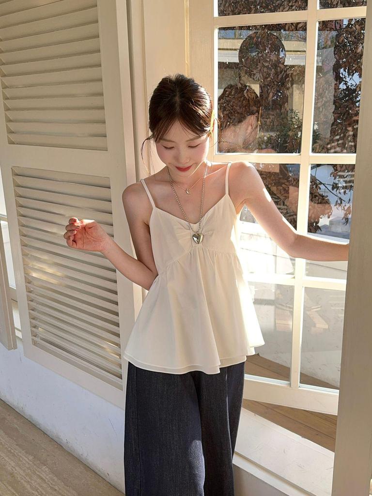 Plus Size Women's Korean-Style Sweet Slimming Camisole Vest