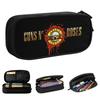 Guns N Rose Heavy Metal Pencil Cases Steampunk Music Pen Bag Kids Big Capacity Students School Zipper Pencil Pouch