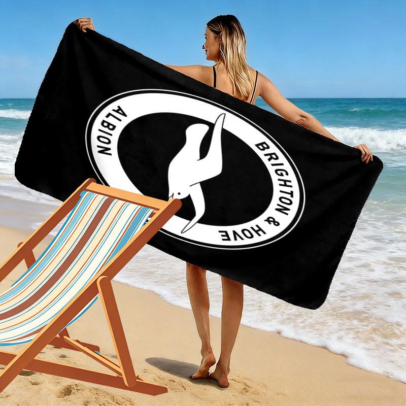 Brighton Print Beach Towel, Large Soft Quick Dry Towel for Beach Camping Swimming