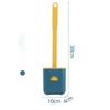 Toilet Brush Wc Gap Brush with Holder Silicone Toilet Brush Hanging Type Flat Head Flexible Bristles Brush Bathroom Accessories
