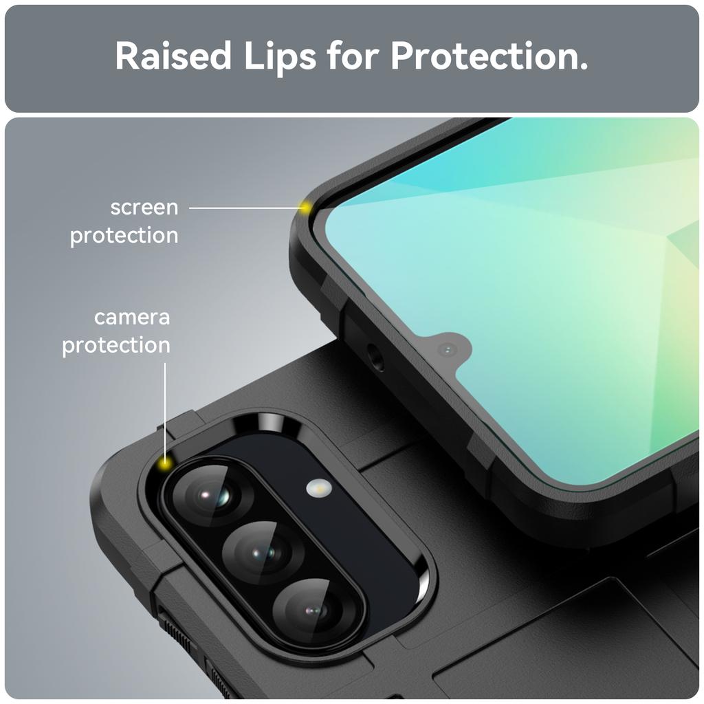 For Samsung Galaxy A26 5G Case Grid Design Soft TPU Scratch-Proof Phone Cover