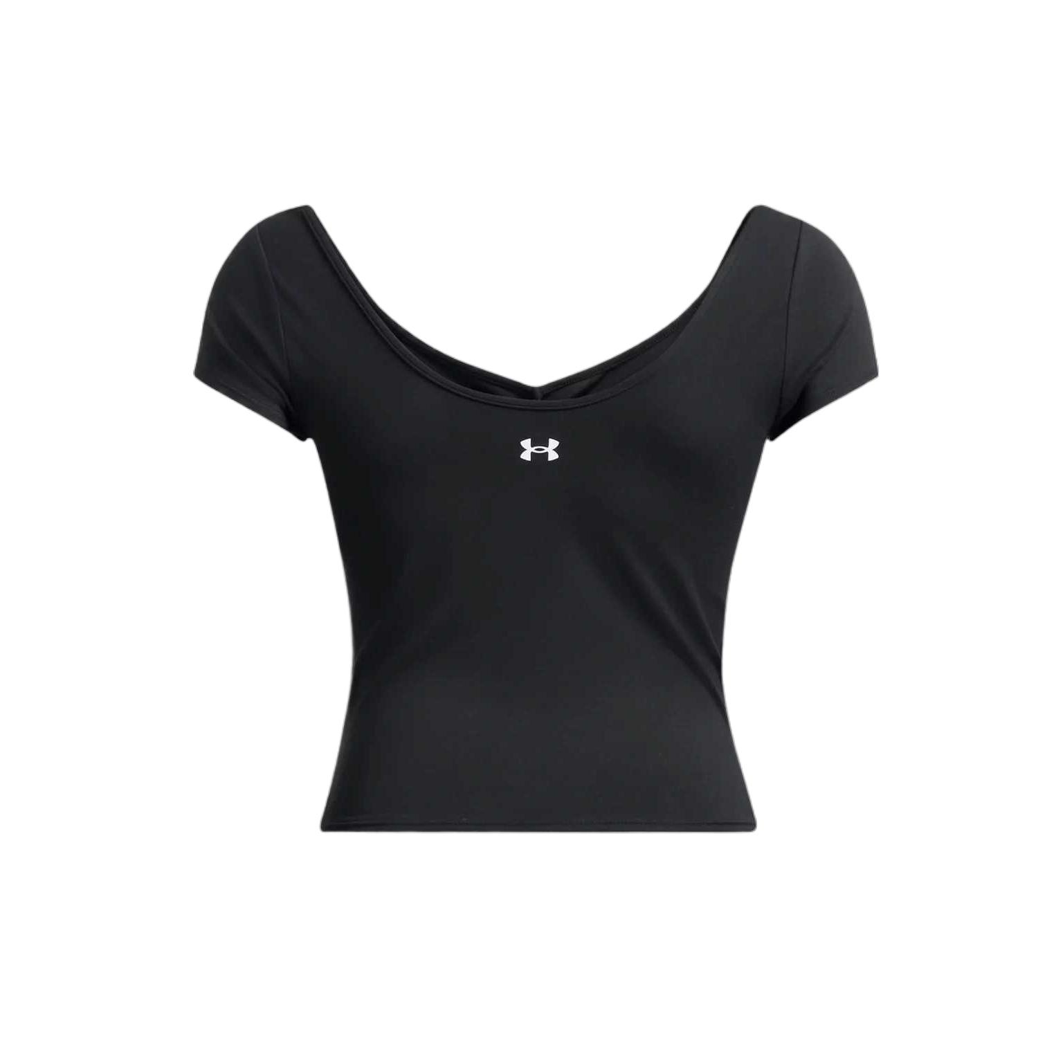 

Under Armour Motion Мягкая Легкая Плиссированная Футболка с Круглым Вырезом и Коротким Рукавом Женский Топ Черный 1386726-001 XS