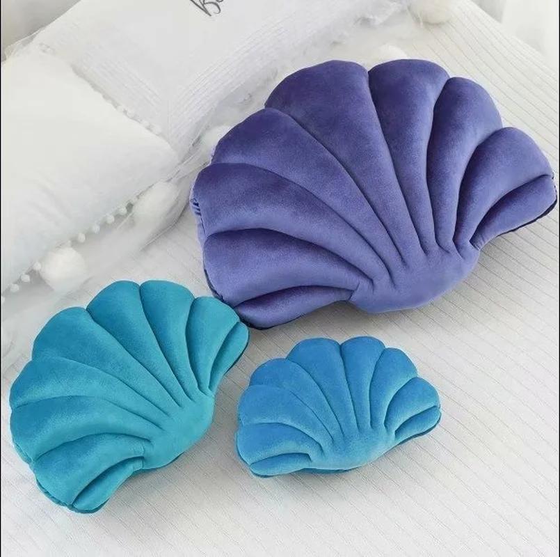 Simulation Sea Shell Plush Pillow Children's Doll Throw Pillow Girls Birthday Gift Home Decoration