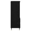 Highboard in Black Oak Look 40 x 36 x 110 cm Particleboard