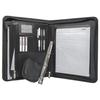 Porte-documents A4 - GENIE - Frankfurt - Cuir et Nylon - Noir - Fermeture éclair