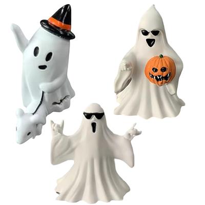 Halloween Ghost Figurine Spooky Resin Ghost Statue Cute Ghost Figurine for Halloween Decorations Home Decor