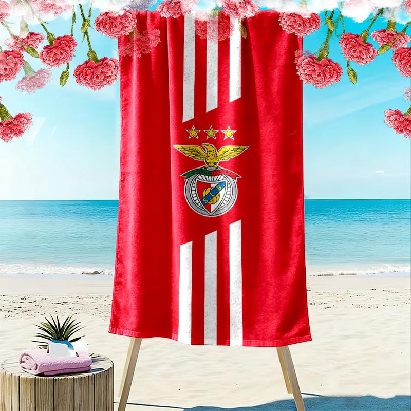 1ks Ručník na pláž SL Benfica, Perfektní letní potřeby pro venkovní aktivity a cestování, Jako dárek na festivaly