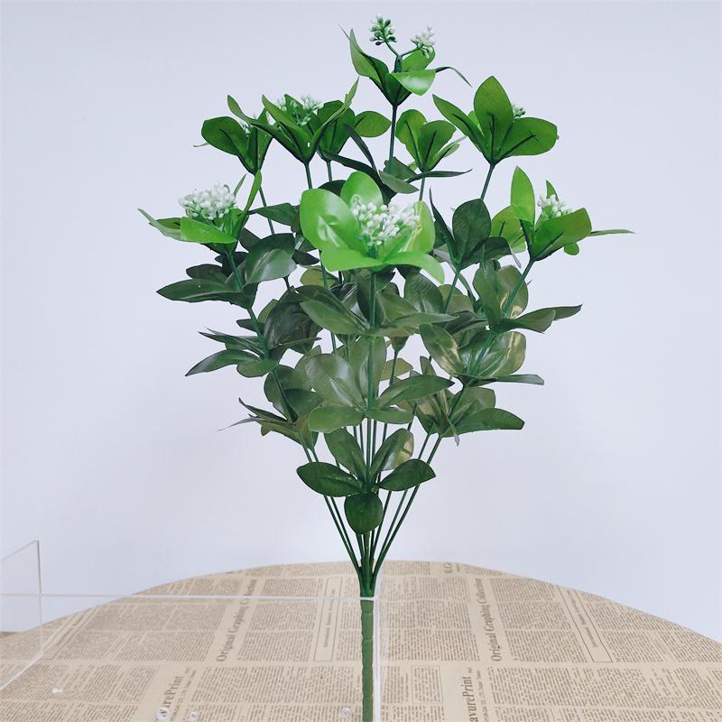 Curly Edge Red Rose Bouquet - 6 Head Artificial Silk Flowers for Living Room Decoration