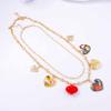 Bohemian Premium Design Alloy Drip Multi-Love Pendant Double Stacked Wear Chain Women's Necklace
