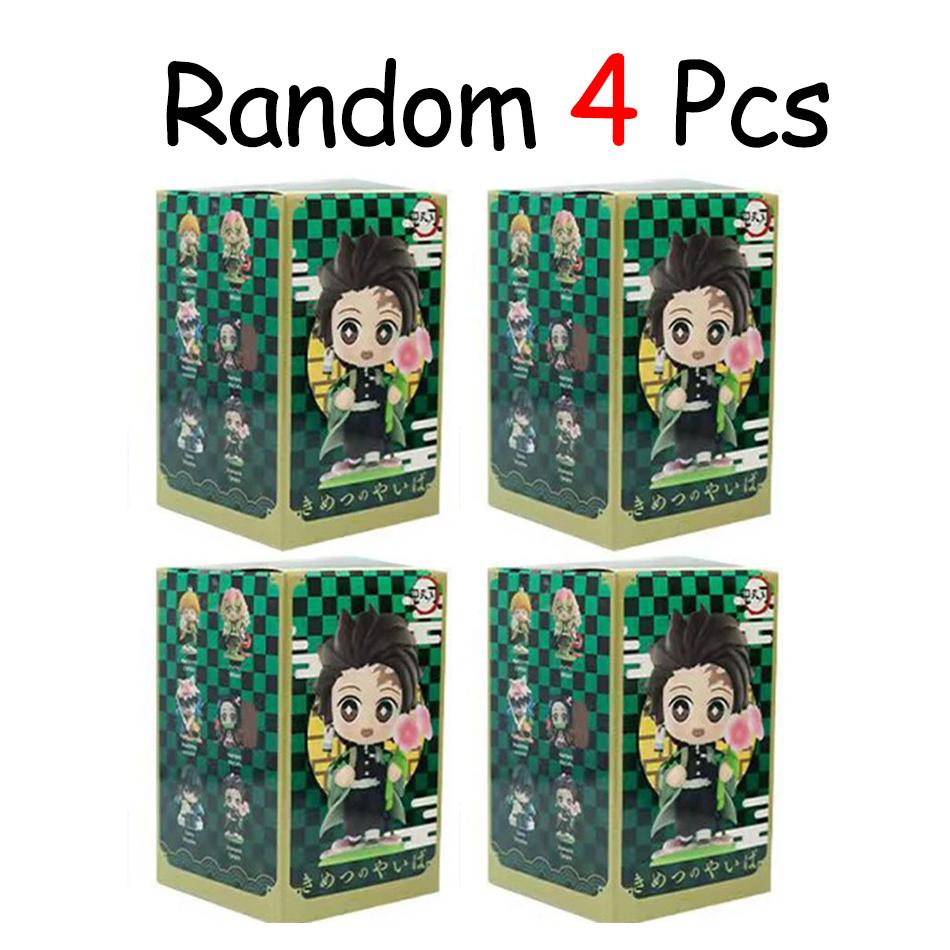 In Stock Demon Slayer Kimetsu No Yaiba Cute And Charming Blind Box Full Character PVC Model Playthings Figure Desktop Ornaments Collectible Gifts