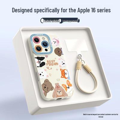XP Designer & Cartoon Full-Coverage iPhone Case with Lanyard