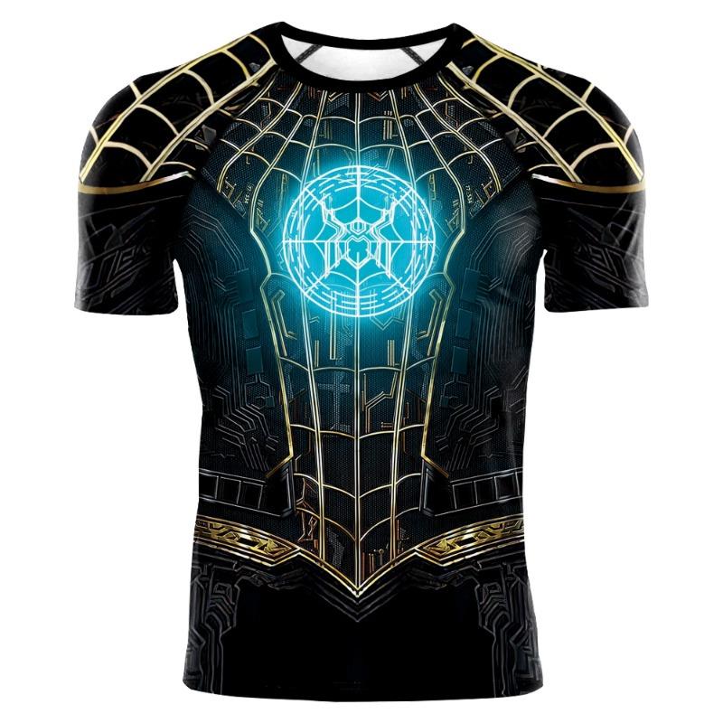 Summer Marvel Captain America 3D Printed Adult Men's Short-Sleeved Street Casual Quick-Dry Breathable Fashion Round-neck Shirt