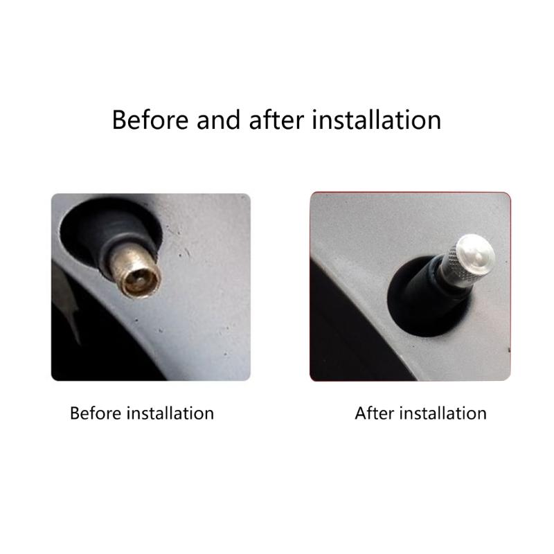 Universal Style Metal Car Anti-rust Motorbike Wheel Tire Valves Stem Cap Airtight Cover Dustproof with Rubber Seal Rings
