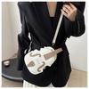 Faux Leather Violin Crossbody Bag, Sling Shoulder Purse for Women, Trendy Fiddle Shaped Handbag