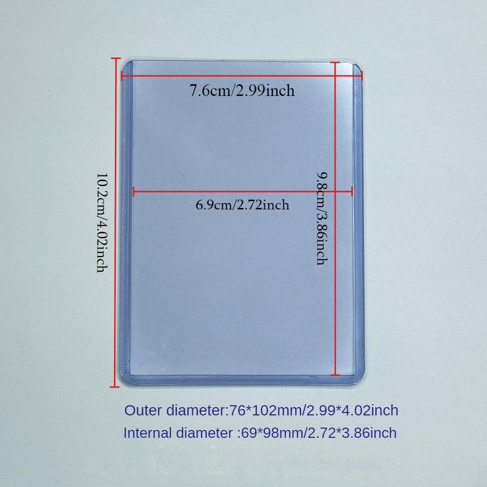 3"X4" Card Sleeves Top Loaders Baseball Trading Sports Football Card Protectors Hard Plastic Toploader Cards Holder Penny Sleeve