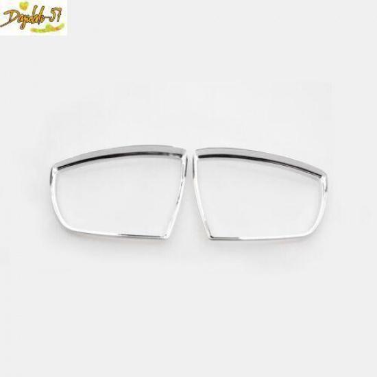 ABS Chrome Side Mirror Rain Eyebrow Cover Trim 2P For Ford Escape Kuga 2013-