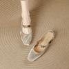 French shallow mouth bag head Mary Jane sandals 2025 summer new retro with cheongsam versatile empty high heels women