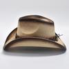 Cowboy Style Straw Hat for Men's and Women's Curled Edge Vintage Sun Shield Hat Summer Holiday Beach Hat