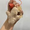 Woven Garlic Scallion Cabbage Pendant Keychain – Creative and Exquisite Gift for Students and Besties
