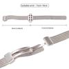 Wheat Ear Magnetic Buckle Stainless Steel Watch Band For Apple Watch 42/44/45/46/49mm, Adjustable Metal Business Replacement Wrist Strap