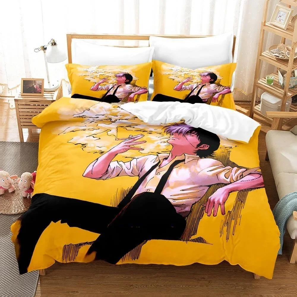 Comfortable Anime Print Duvet Cover Set With Duvet Cover And Pillowcases Single Twin Full Queen King Sizes For Adults And Kids