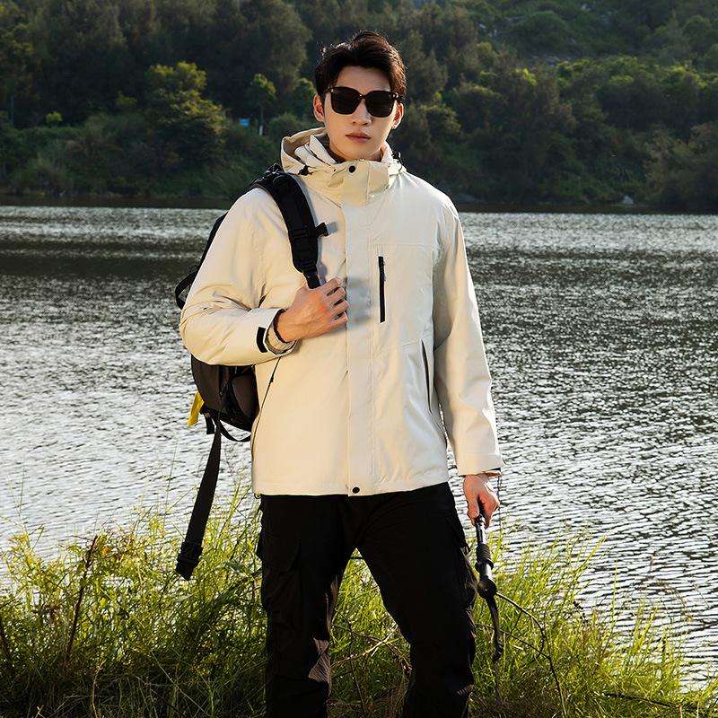 Jackets for Men, Three-in-one Jackets for Women, Outdoor Windproof and Waterproof Hidden Jackets, Mountaineering Jackets