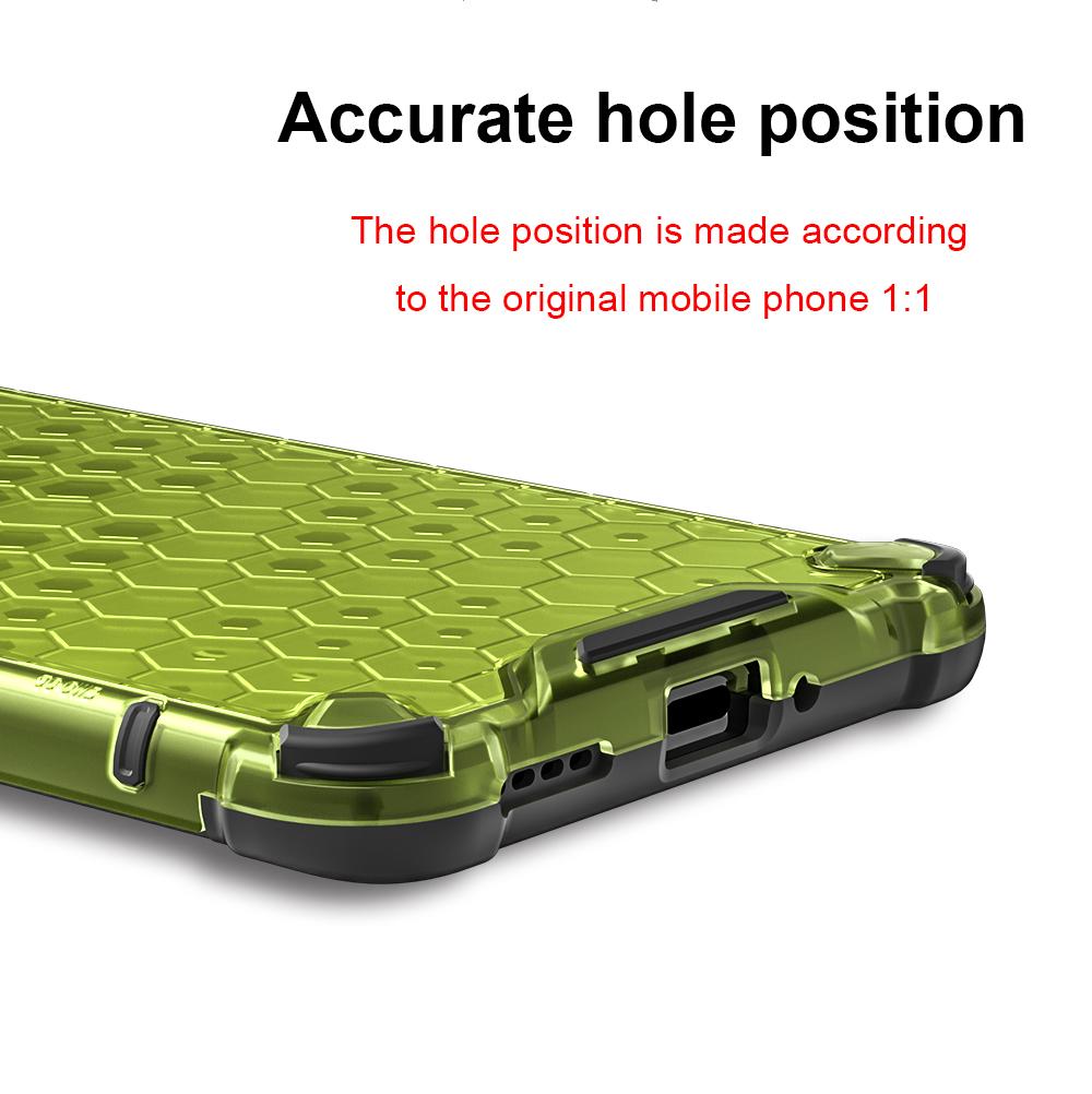 KEYSION Shockproof Armor Case for Realme 14 Pro+ 5G Soft Silicone+PC Transparent Honeycomb Phone Cover for OPPO Realme 14 Pro 5G