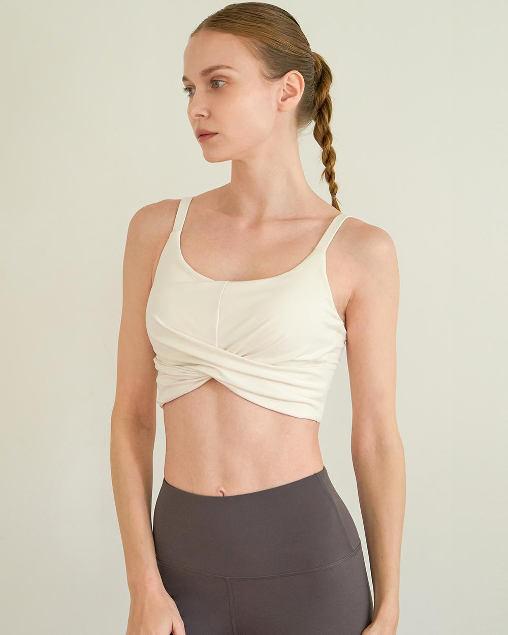 Formative (Fm60222) Volume Up Shirred Bra Top_New White S